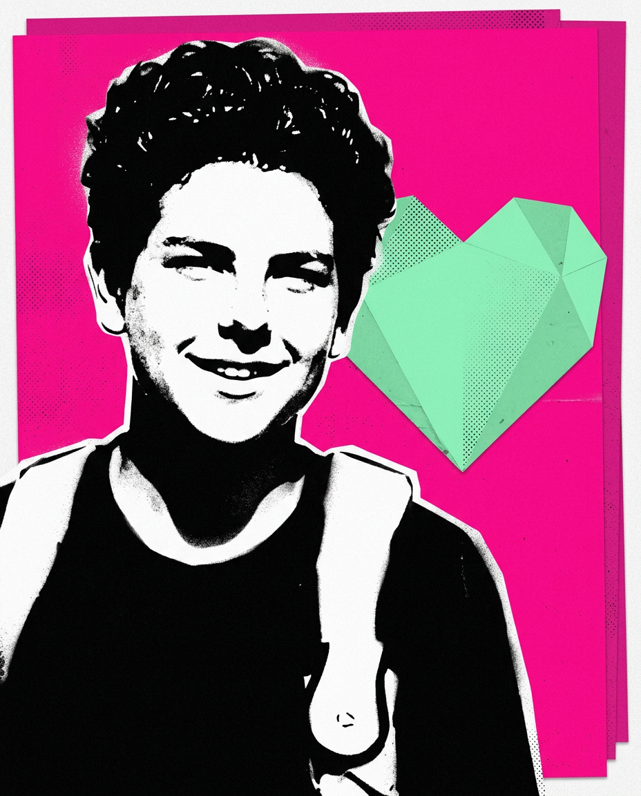 Cuore — studio Pop Art dedicato a Carlo Acutis